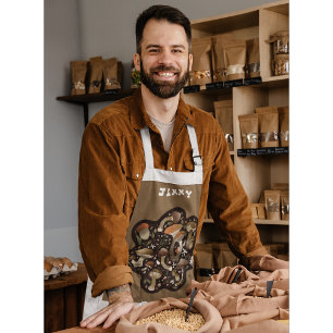 Delantal Personalizado Textos Mushroom Lover Apron