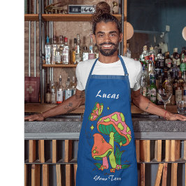Delantal Personalizado Textos Mushroom Lover Apron