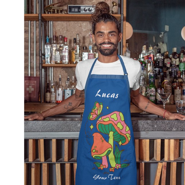 Delantal Personalizado Textos Mushroom Lover Apron (Subido por el creador)