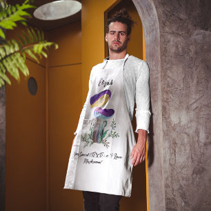 Delantal Personalizado Textos Mushroom Lover Apron