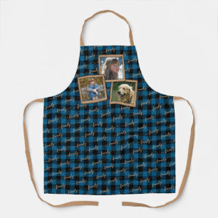 Delantal Personalizado Tradicional Blue Black Buffalo Check