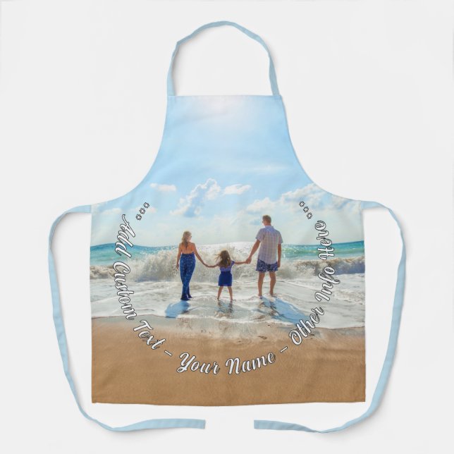 Delantal Personalizado tu foto de Apron y regalo personaliz (Anverso)