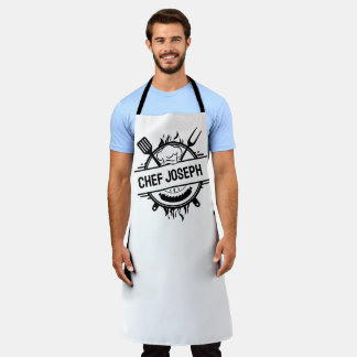 Delantal Personalizado Tu nombre Chef Grill Cocinar Regalo 