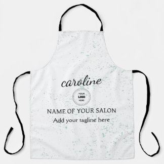 Delantal Personalizado Verde azulado Splatter Apron