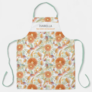 Delantal Personalizado Wattle Sunburn y Eucalyptus Blooms