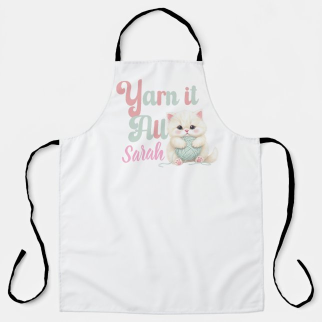 Delantal Personalizado Yarn it All  (Anverso)