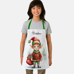 Delantal Personalizar a los Navidades de nombre con saco de