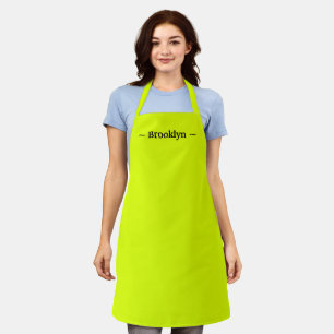 Delantal personalizar cambiar nombre de texto chartreuse ne