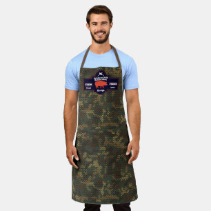 Delantal Personalizar Camuflaje Digital Naranja Hog Tienda