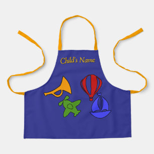 Delantal Personalizar con nombre Colección de juguetes niño