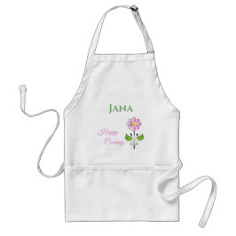 Delantal Personalizar de flores de cocina feliz Apron adult