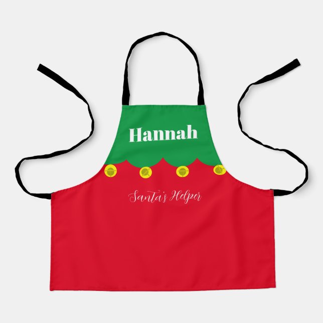 Delantal Personalizar el ayudante de Santa Elena Apron (Anverso)