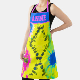 DELANTAL PERSONALIZAR EL DISEÑO ABSTRACTO TIE-DYE