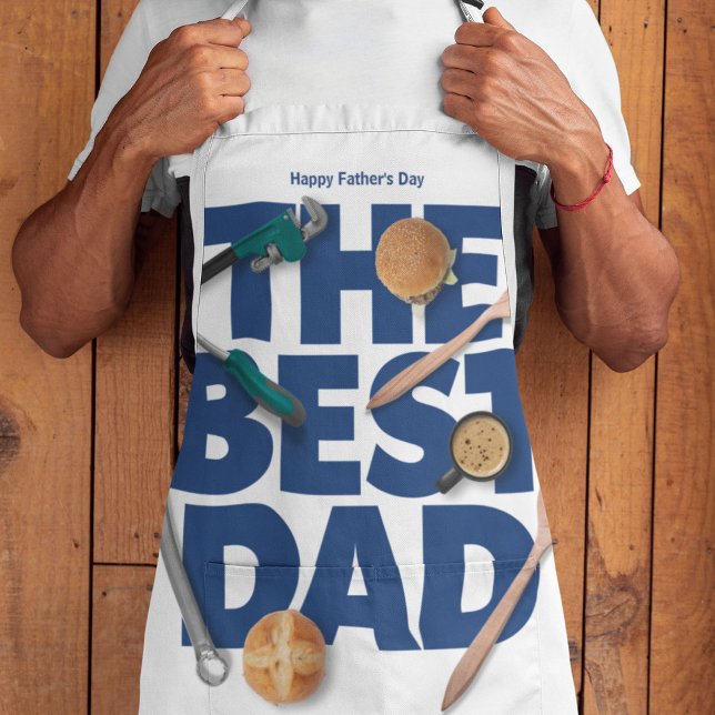 Delantal Personalizar el feliz día del padre | El mejor pap (Subido por el creador)