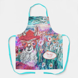 Delantal Personalizar Feliz cumpleaños Mama Llama
