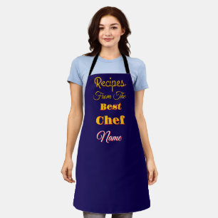 Delantal Personalizar Las Recetas Del Mejor Chef Dk Blue