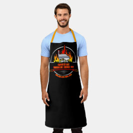 Delantal Personalizar Negocio de Barbacoa a la Parrilla con