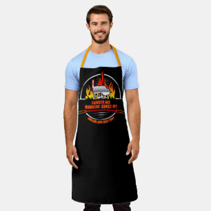 Delantal Personalizar Negocio de Barbacoa a la Parrilla con