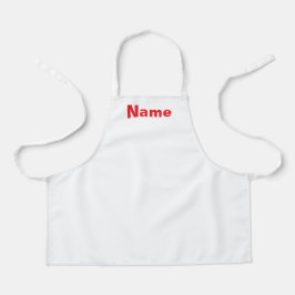 Delantal Personalizar niños blancos