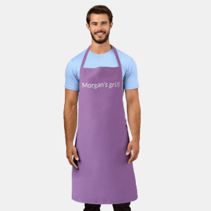 Delantal Personalizar personalizado con lavanda monograma N