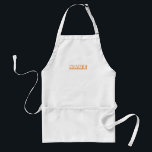 Delantal Personalizar personalizado con NOMBRE monograma in<br><div class="desc">Personalizar personalizado con NOMBRE monograma inicial Apron adulto</div>