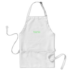 Delantal Personalizar personalizar NOMBRE monograma neón ve