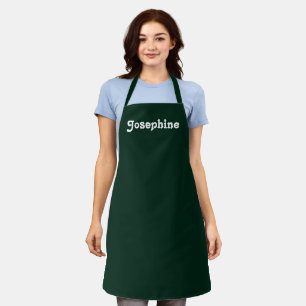Delantal Personalizar personalizar NOMBRE monograma verde o