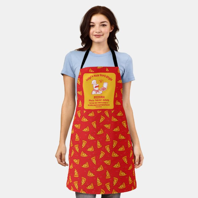 Delantal Personalizar restaurante de pizza Chef de pizza de (Gastado)