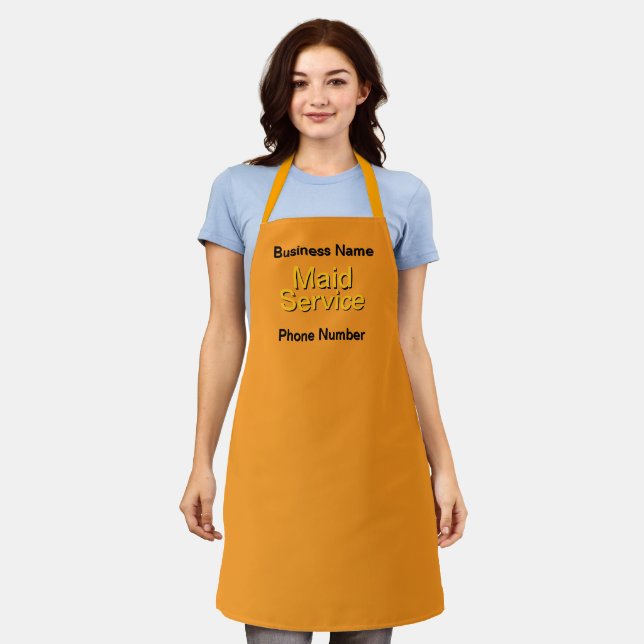 Delantal Personalize Maid Service Entrepreneur Orange  (Gastado)