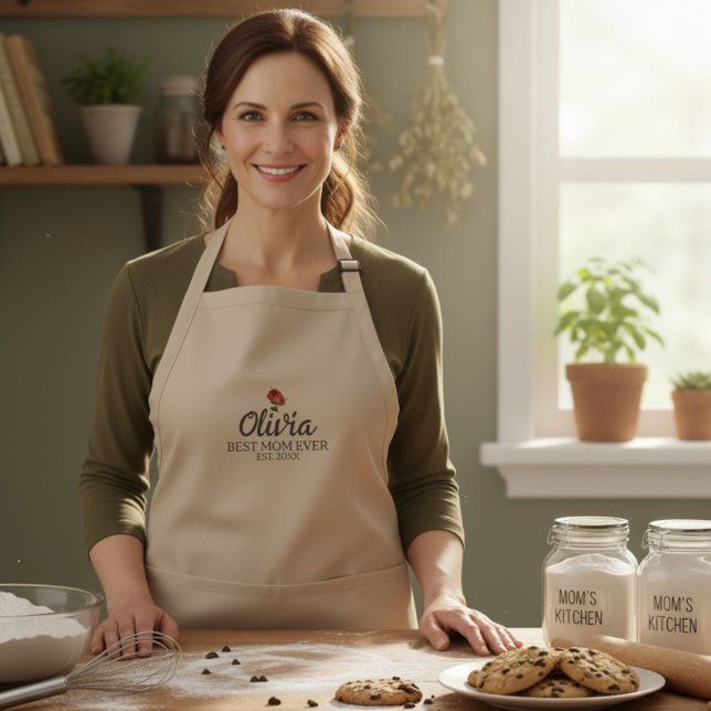 Delantal Personalized apron Oven apron Gift for mom baker  (Subido por el creador)