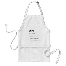 Delantal Personalized Art Dictionary Definition Apron