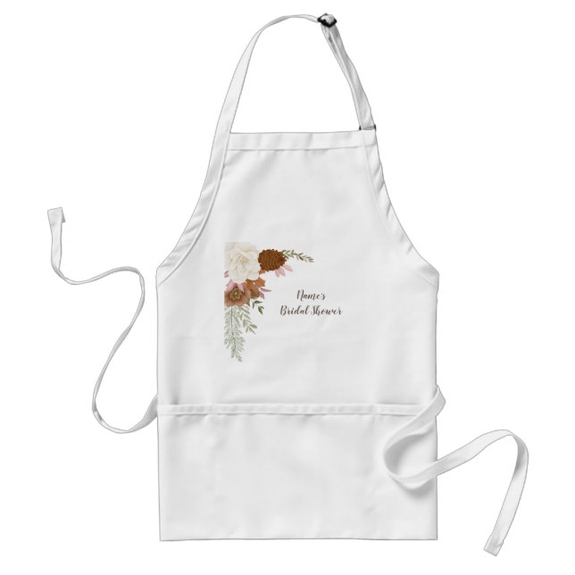 Delantal Personalized Bridal Shower Apron-Autographable!  A (Frente)