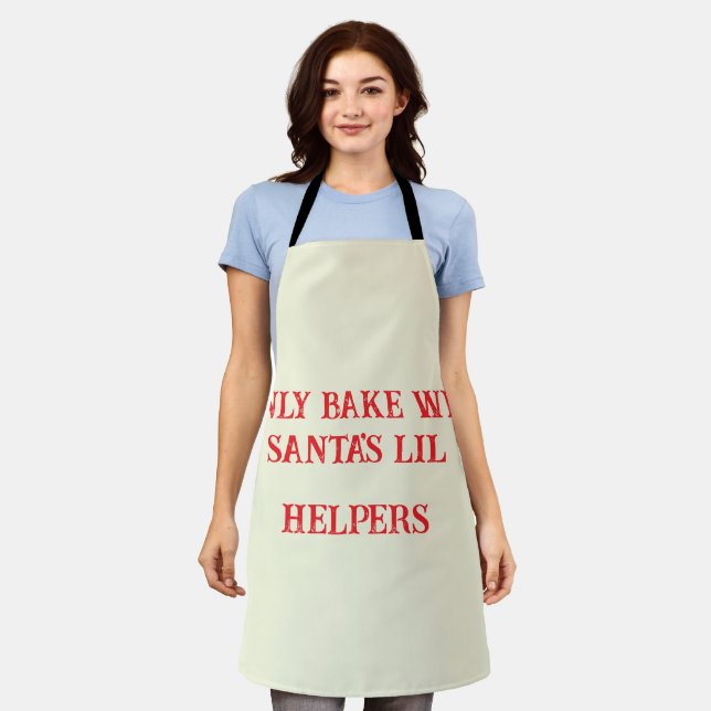 Delantal Personalized Christmas Apron - Funny Dog Mom Holid (Gastado)