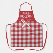 Personalized classic red tartan plaid Bekerry