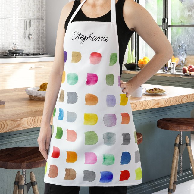 Delantal Personalized Colorful Pattern (Subido por el creador)
