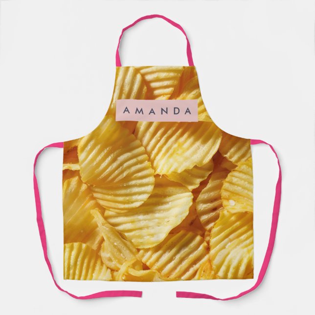 Delantal Personalized Crispy Potato Chip Design (Anverso)