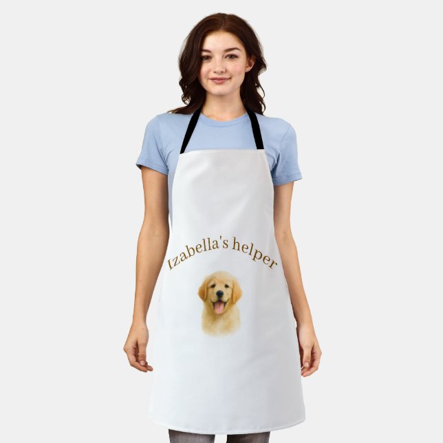 Delantal Personalized Dog Apron | Custom Photo & Text (Gastado)