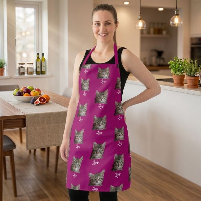 Delantal Personalized Face and Name Apron, Custom Photo (Subido por el creador)