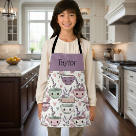Delantal Personalized Kids Apron Adorable Smiling Mom Me