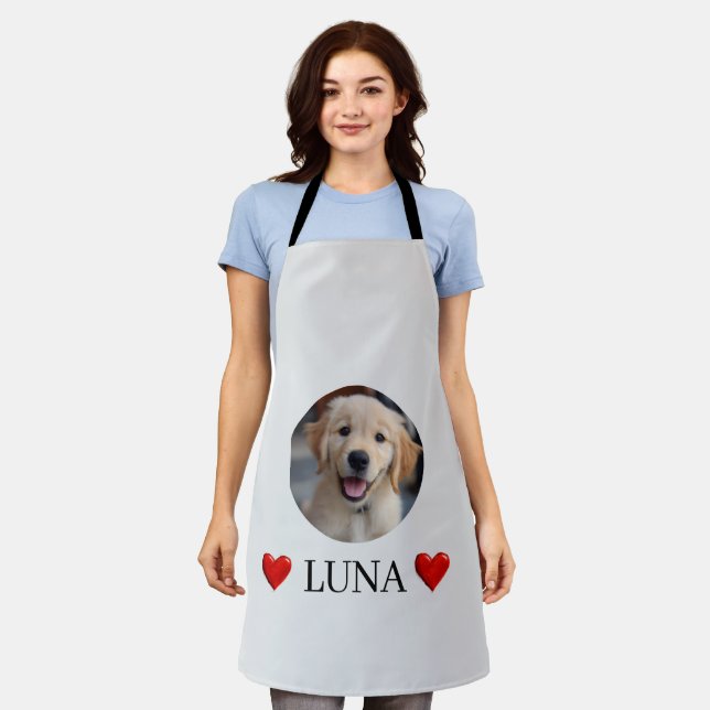 Delantal Personalized My Dog Photo & Name Apron (Gastado)