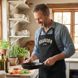 Delantal Personalized New Grandpa Est Date Father's Day