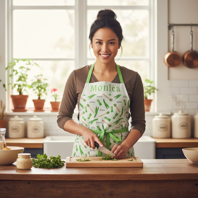 Delantal Personalized Pandan Leaf Apron  (Subido por el creador)