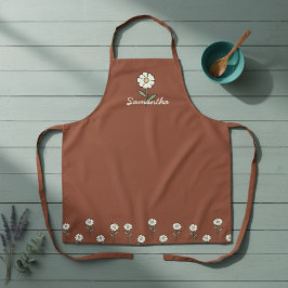 Delantal Personalized Rustic Farmhouse Apron for Kitchen 