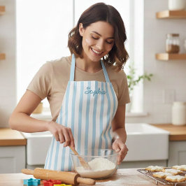 Delantal Personalized Stripe Apron for Kids and Adults