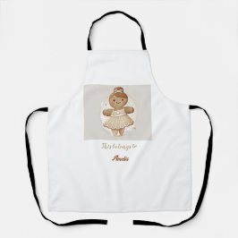 Delantal personificado Gingerbread Ballerina Apron