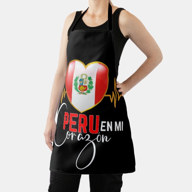 Delantal Peru en mi Corazon Peruvian Pride  (in situ)
