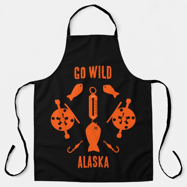 Delantal Pesca de salmón Alaska (Anverso)