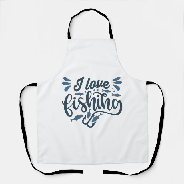 Delantal Pesca en barco de pesca como pescador (Anverso)