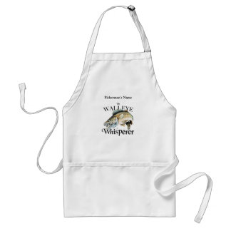 Delantal Pesca personalizada Walleye Whisperer Light