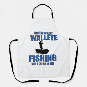 Delantal PESCA PESQUERA Walleye Y Cerveza